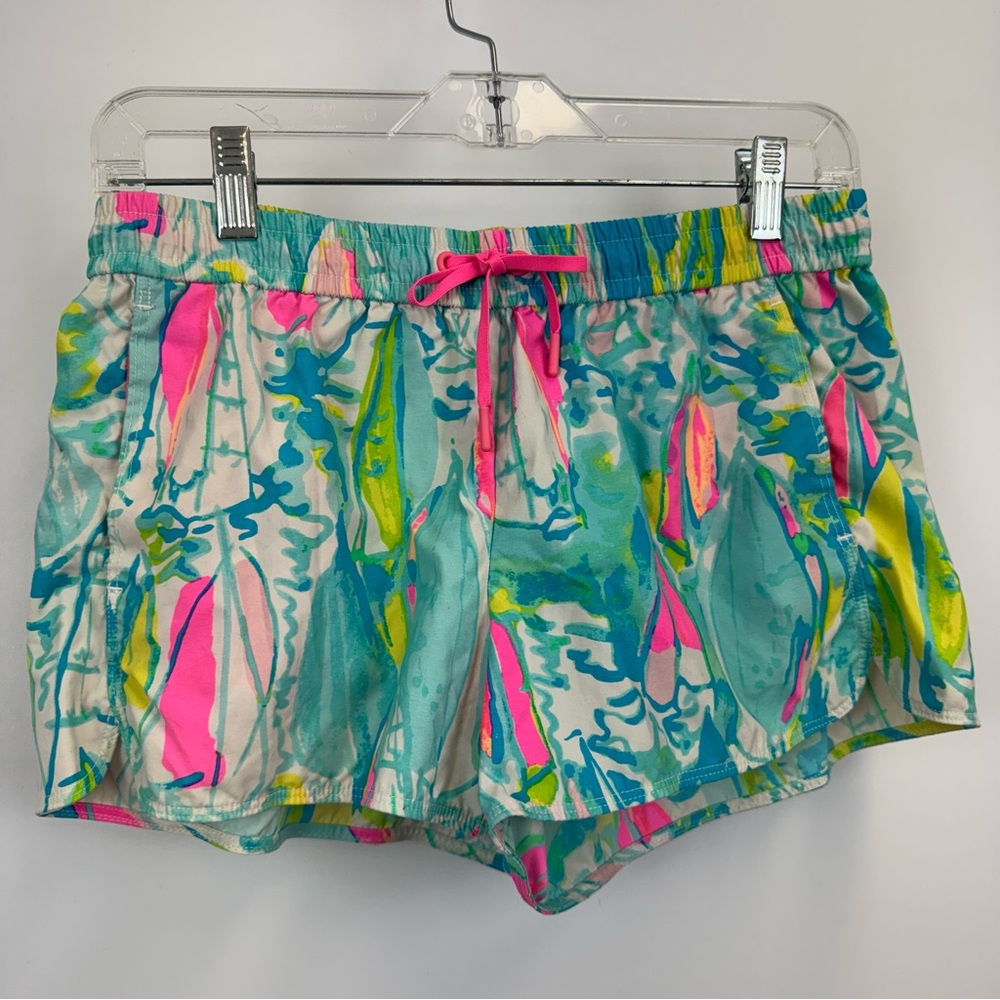 Lilly Pulitzer Run Around Shorts Beach‎ And Bae Sailboat Shorts Size Small